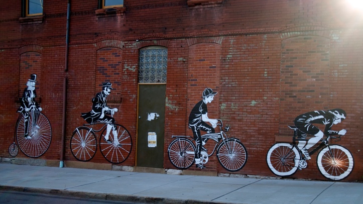 Bikes make the wall 1